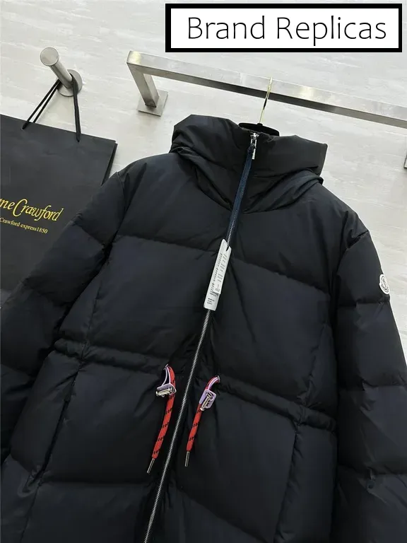 Moncler drawstring waist down jacket